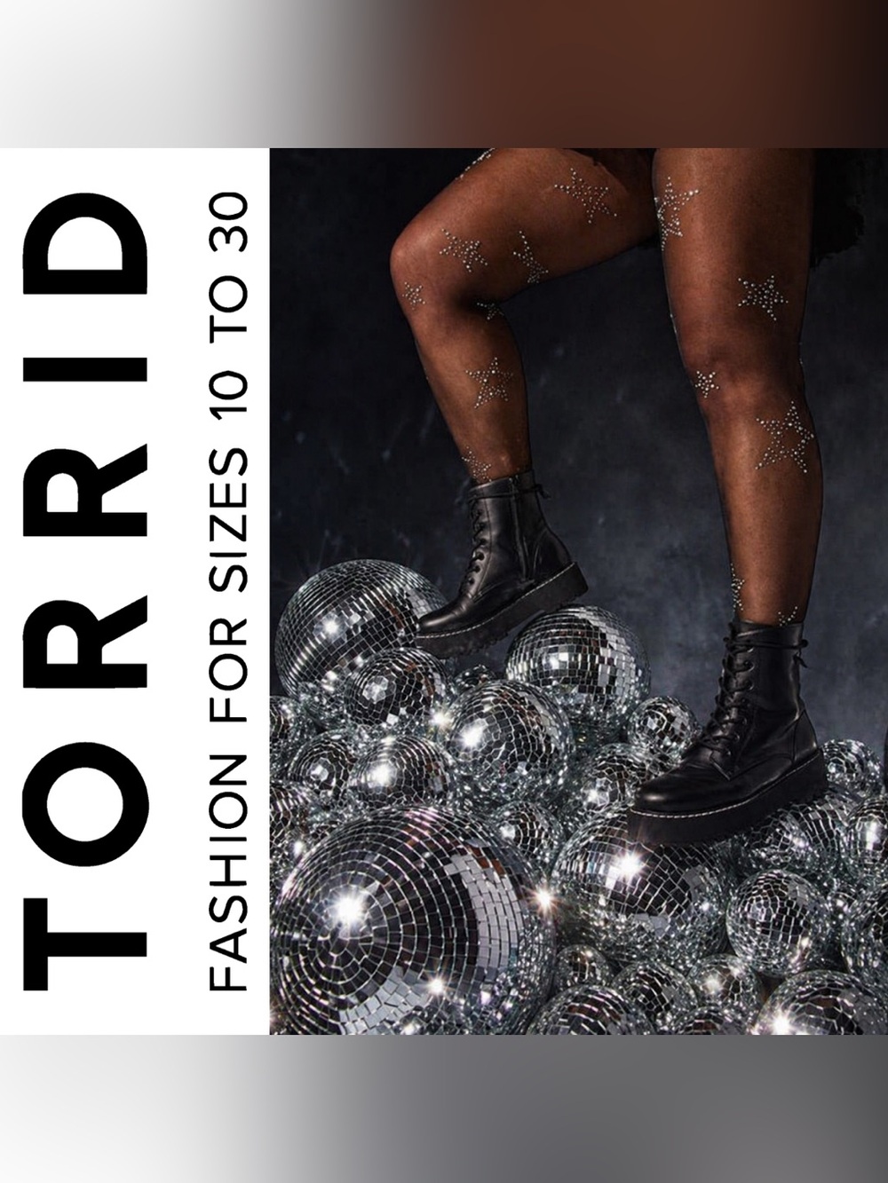 Torrid Black Star Shine Rhinestone Tights, 1X/2X, NWT!